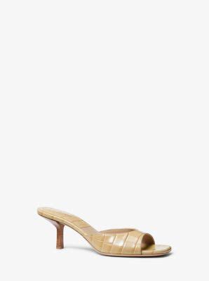 michael kors anita|Anita Leather Sandal .